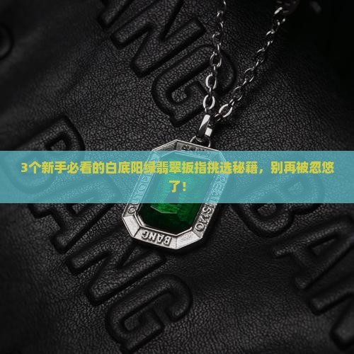 白底阳绿翡翠扳指